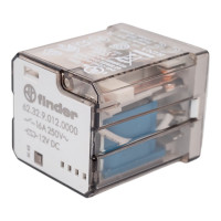 Силовое реле Finder 2 перекидных контакта 16А, = 12В DC, 623290120000