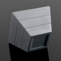 Кашпо СИМАЛЕНД Досчатое 9.5x6 см, серо-бежевое 4615924