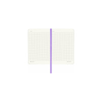 Блокнот BRAUBERG ULTRA малый формат 96x140 мм А6, под кожу, 80 г/м2, 96 листов, клетка, сиреневый 113026