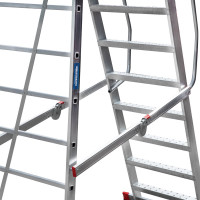 Передвижная складная лестница с площадкой Новая Высота 10 ступеней 3540110