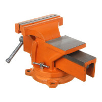 Слесарные тиски ЕРМАК с поворотным механизмом, 150 мм 668-013