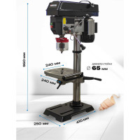 Сверлильный станок Forsage настольный F-DP30016VL(50299)