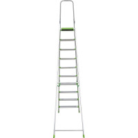 Алюминиевая стремянка Новая Высота PRO 10 ступеней, 2К башмаки, Max нагр. 180 кг, 2117110