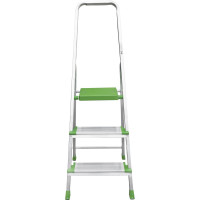 Алюминиевая стремянка Новая Высота PRO 1х3 ступени, Max нагр. 180 кг, 2К башмаки, 2117103