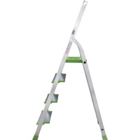 Алюминиевая стремянка Новая Высота PRO 1х4 ступени, Max нагр. 180 кг, 2К башмаки, 2117104