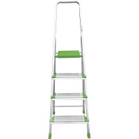 Алюминиевая стремянка Новая Высота PRO 1х4 ступени, Max нагр. 180 кг, 2К башмаки, 2117104