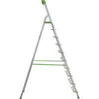 Алюминиевая стремянка Новая Высота с органайзером PRO, 1х10 ступеней, 2К башмаки 2118110