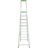 Алюминиевая стремянка Новая Высота с органайзером PRO, 1х10 ступеней, 2К башмаки 2118110