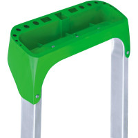 Алюминиевая стремянка Новая Высота с органайзером, 1х8 ступеней, PRO, 2К башмаки 2118108