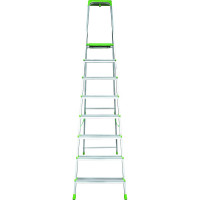 Алюминиевая стремянка Новая Высота PRO с органайзером, NV 2115 1x8 ступеней, Max нагр. 180 кг, 2К башмаки, 2115108