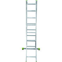 Двухсекционная алюминиевая лестница Новая Высота 2х8 ступеней 2220208