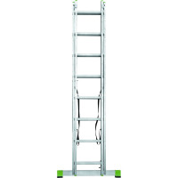 Двухсекционная алюминиевая лестница Новая Высота 2х8 ступеней 2220208