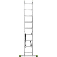 Двухсекционная алюминиевая лестница Новая Высота 2х9 ступеней 2220209