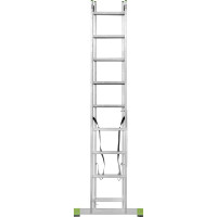 Двухсекционная алюминиевая лестница Новая Высота 2х9 ступеней 2220209