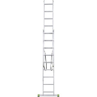 Двухсекционная алюминиевая лестница Новая Высота 2х9 ступеней 2220209
