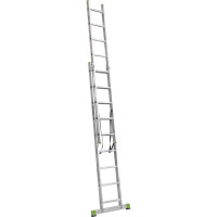 Двухсекционная алюминиевая лестница Новая Высота 2х9 ступеней 2220209