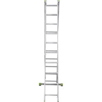 Двухсекционная алюминиевая лестница Новая Высота 2х9 ступеней 2220209