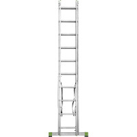 Двухсекционная алюминиевая лестница Новая Высота 2х10 ступеней 2220210