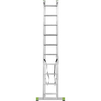 Двухсекционная алюминиевая лестница Новая Высота 2х10 ступеней 2220210