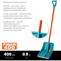 Пластиковая снеговая лопата Grinda PROLine Fiber-400 400 мм 39941