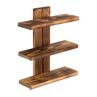 Настенная трёхъярусная полка Банные Штучки 40x28x12 см, обожжённая сосна 33160