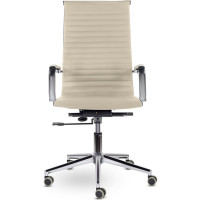 Офисное кресло BRABIX PREMIUM Intense EX-531, экокожа, хром, бежевое S-0428 532541