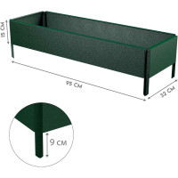 Готовая оцинкованная грядка Delta-Park GX 0.32x0.95 м, зеленая 30020GX_3295Gr