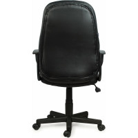 Компьютерное офисное кресло руководителя BRABIX City EX-512, с подлокотниками, кожзам, ткань 531407