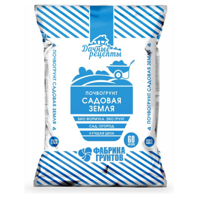 Грунт "Садовая земля" Дачные рецепты  60л. Фабрика торфа, 842