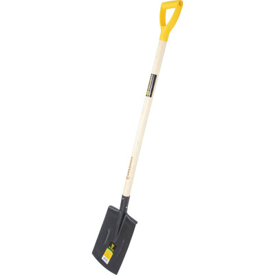 Лопата штыковая прямоугольная с деревянным черенком Grassman960 мм G-115564 015503
