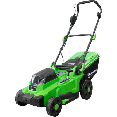 Газонокосилка аккумуляторная Grassman BL-437, 21+21V, ширина 37см, травосбор. 35л (1/9) 020287
