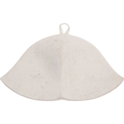 Шапка банная ГлавБаня Сауна, войлок белый Б0403