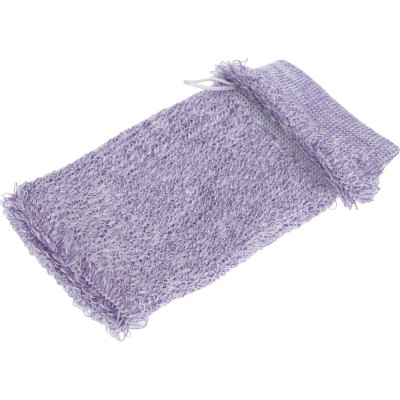 Мочалка Banika "Массажная рукавица", фиолетовая, полиэстер, 20x10см Я29026