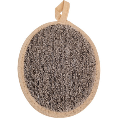 Мочалка Banika "Овал", лён, 16x12см М411