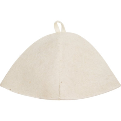 Шапка банная ГлавБаня войлок белый Б0401