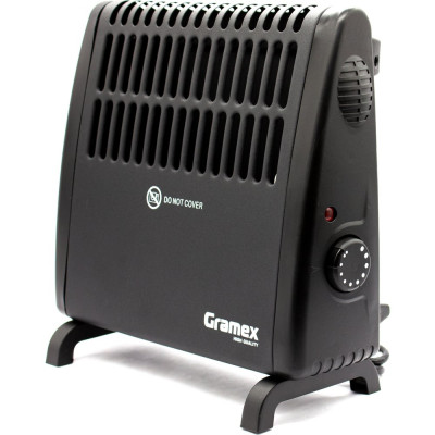 Конвектор электрический Gramex GR-450В нагрев. эл. игольчатый, мощность 450Вт черный 022963