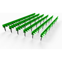 Бордюр ООО Металекс Metalex 120х80x2000 мм, зеленый, 6 шт. BRZ128020