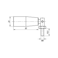 Конусная откидная ручка EMES CDKK5006