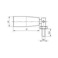Конусная откидная ручка EMES PDKK7006