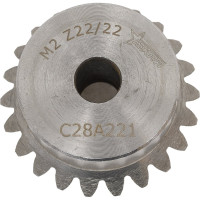 Коническая зубчатая пара ISKRA передат. число: 1:1, M=2, Z1=22, Z2=22 C28A221