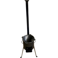 Печь для казана с трубой ООО Маркет 3 мм, 12 л МК2332