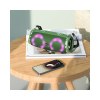 Колонка Hoco Bluetooth hc12 sports bt5.0, 2x5w, aux/fm/microsd/microusb/usb, rgb, громкость +/- зел 0L-00057098
