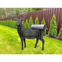 Мангал FIRE-HOUSE олень с крышкой и столиком Ma-олень