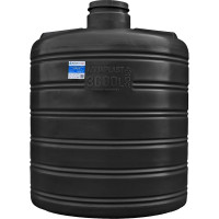 Овально-вертикальный бак 3000л черный AQUAPLAST 4650017955259