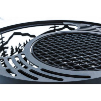 Гриль с чугунной решеткой FIRE-HOUSE диаметр 1000 мм Rg-Chu-1000