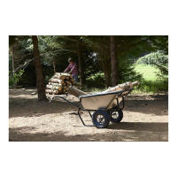 Двухколесная тачка Haemmerlin cargo twin 230 mg grr оцинкованный кузов, пневмо колеса-подшипник (4095 g) 301614001