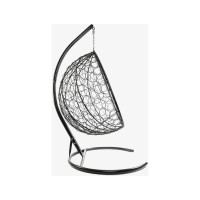 Подвесное кресло M-GROUP КАПЛЯ с ротангом коричневое, коричневая подушка 11020205