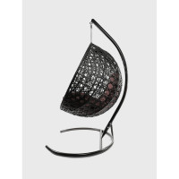 Подвесное кресло M-GROUP КРУГ ЛЮКС с ротангом коричневое, коричневая подушка 11060205