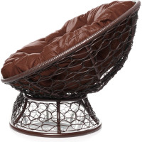 Диван M-GROUP МАМАСАН с ротангом коричневое, коричневая подушка 12110205