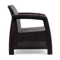 Набор из 2-ух кресел ЗПИ «Альтернатива» Ротанг-плюс, мокко, без подушки М8840